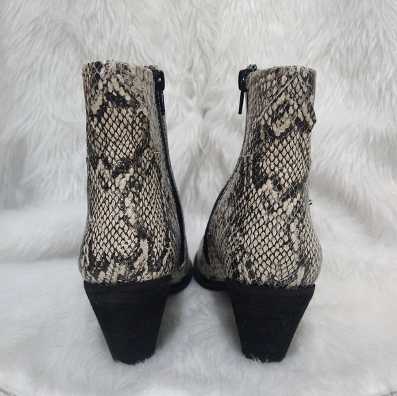 Zodiac Snake Print Booties Size 7½ - Picture 4 of 12